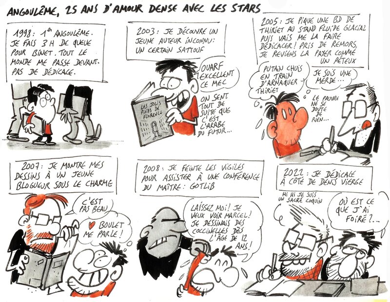 En vente - Stars d'Angoulême par Simon Mitteault - Planche originale