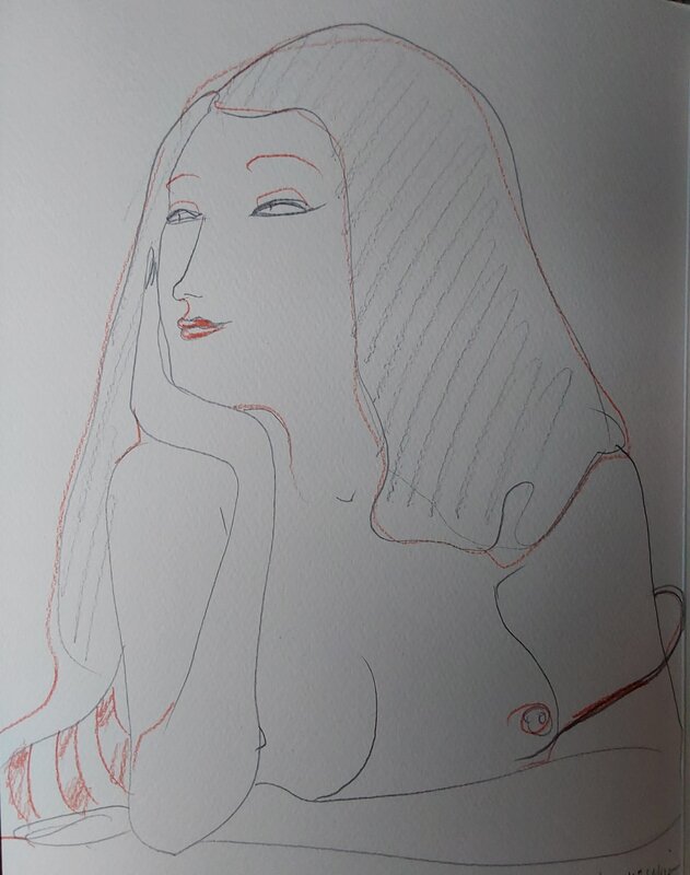 Les jardins d’Eros by Moebius, Jean Giraud, Gir - Sketch