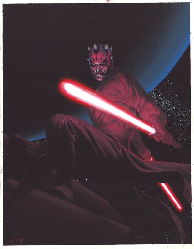 En vente - Darth Maul par Esad Ribic - Illustration originale