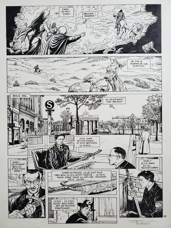 Ersel, LE GARDIEN DE LA LANCE - Planche originale