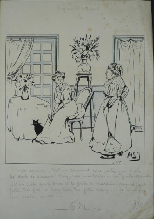 Asy, Agréable conseil. Dentiste - Original Illustration
