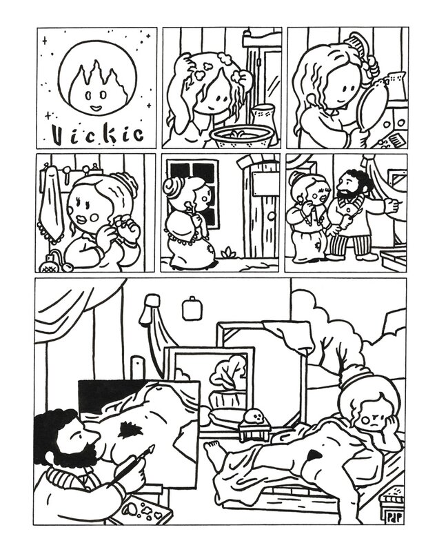 Pieter De Poortere, Dickie Au Musée - Gustave Courbet (L'Origine du monde) - Comic Strip