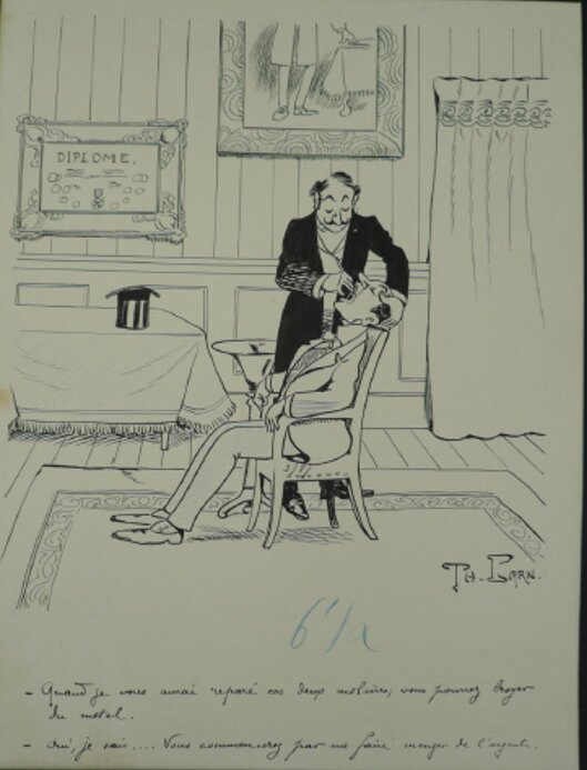 Dentiste 2 by Julien Lagrange dit Th. Barn - Original Illustration
