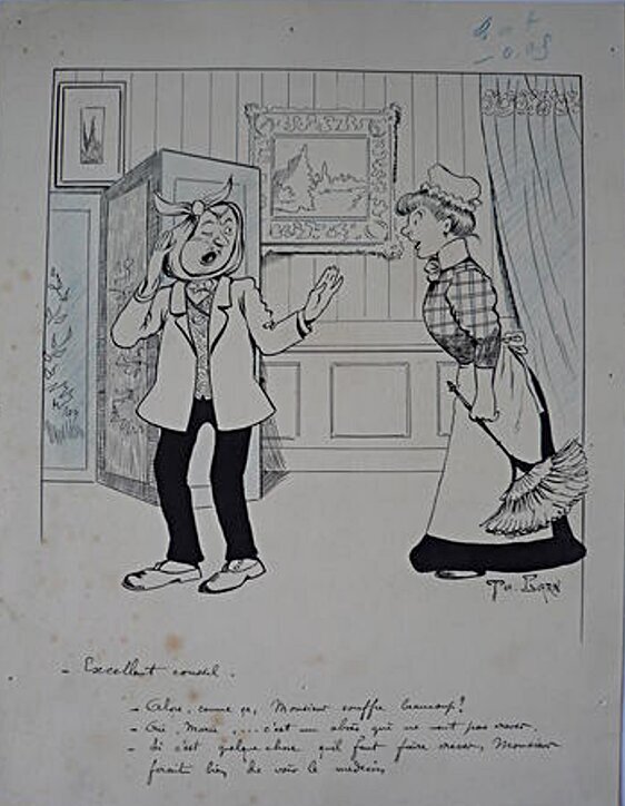 Julien Lagrange dit Th. Barn, Excellent conseil (Dentiste) - Illustration originale