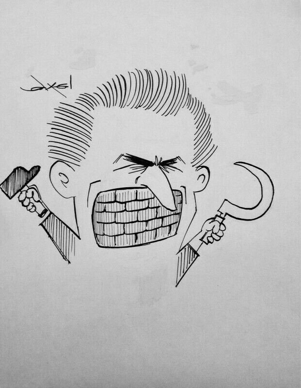 Alexandre Koltchac dit Axel, Le mur de silence (Dentiste) - Original Illustration