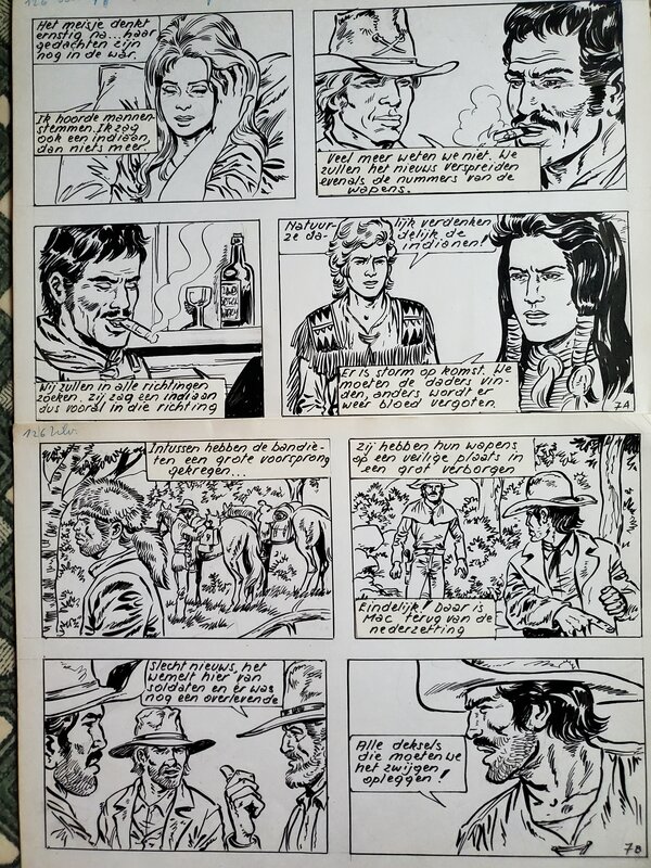 ZILVERPIJL par Frank Sels - Planche originale