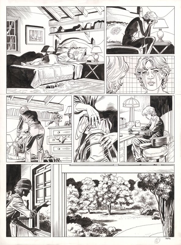 Philippe Aymond, Lady S - Une taupe à Washington - Planche originale