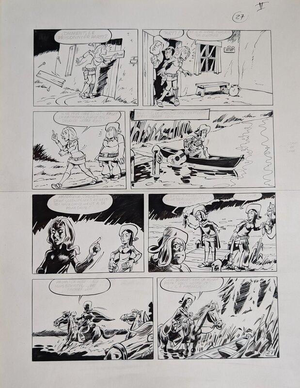 Dino Attanasio, Bandonéon 2 - planche originale 27 - Planche originale