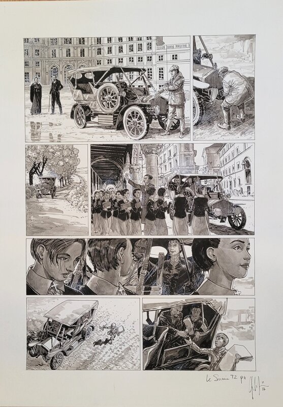 Eric Liberge, Le Suaire - Turin 1898 - Planche originale