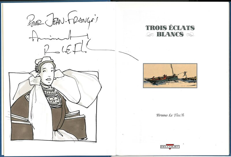 Bruno Le Floc'h, Trois éclats blancs - Réed - Dédicace