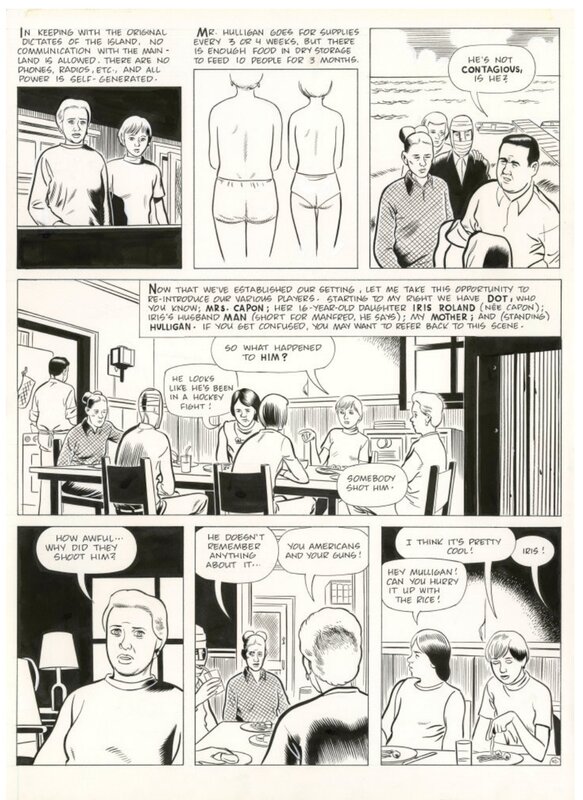 Daniel Clowes, David Boring (page 41) - Planche originale