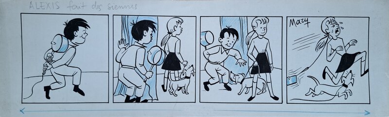 Mary, Jean Blondeau, Alexis fait des siennes - Planche originale