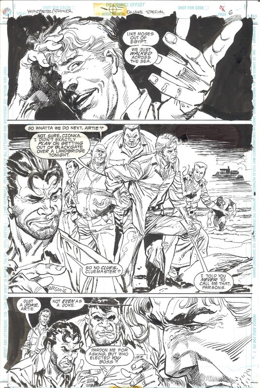 En vente - Bill Sienkiewicz, Eduardo Barreto, Batman: Huntress-Spoiler by Eduardo Barreto, Bill Sienkiewicz - Planche originale