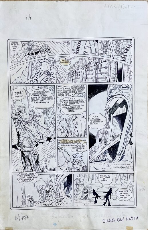 Robert Gigi, Agar T2 - Les Phantasmes de la Nuit - Planche originale