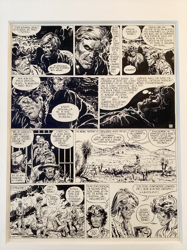 Jean Giraud, Jean-Michel Charlier, Blueberry : l’homme qui valait 500 000 dollars - Planche originale