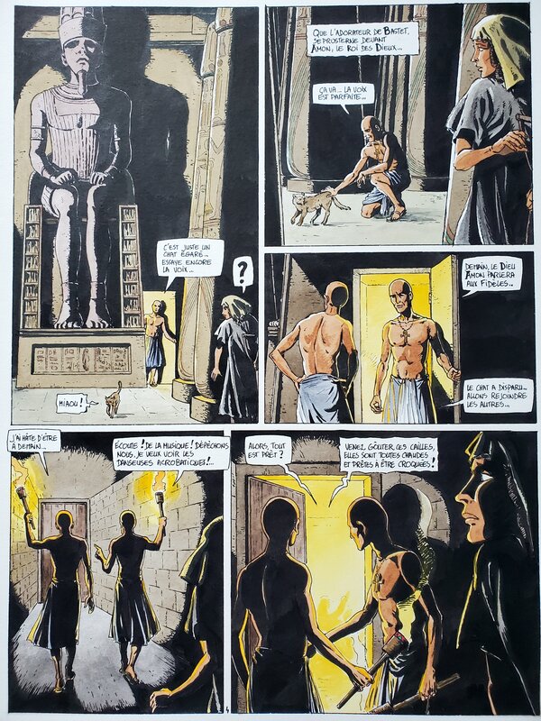 Hugdebert, Servante D'ISIS   couleur directe - Comic Strip