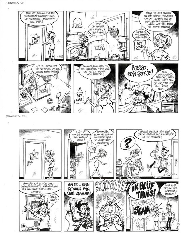 Dentiste par Charel Cambré - Planche originale