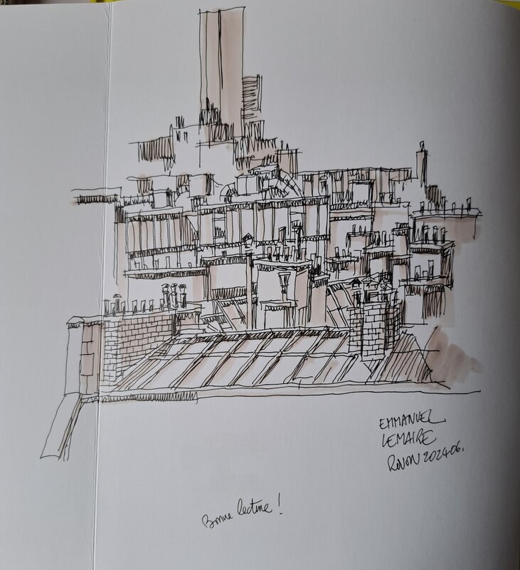 Toits de Paris by Emmanuel Lemaire - Sketch