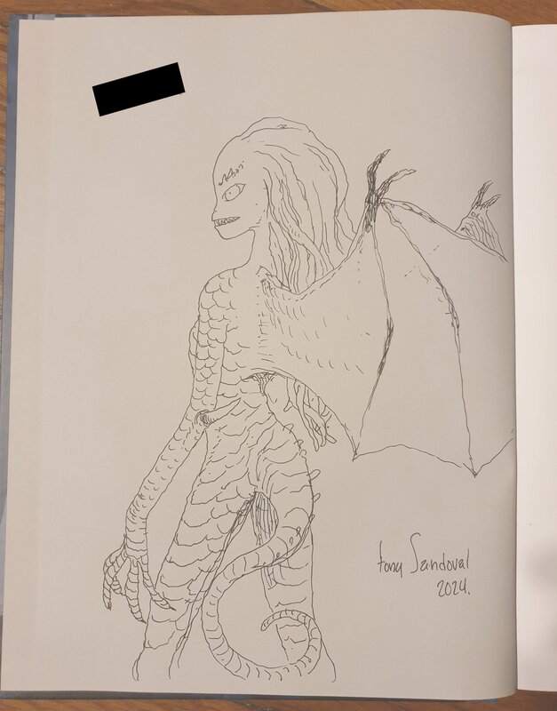Femme dragon par Tony Sandoval, Joann Sfar - Dédicace
