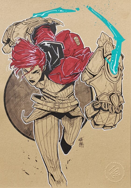 Vi, Arcane par Giuseppe Cafaro - Illustration originale