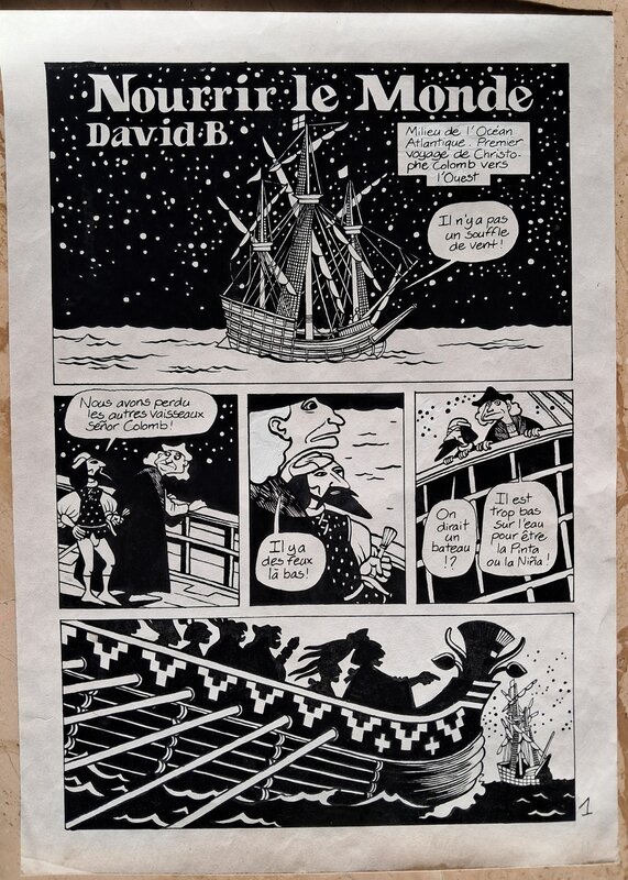 Nourrir le Monde par David B. - Planche originale