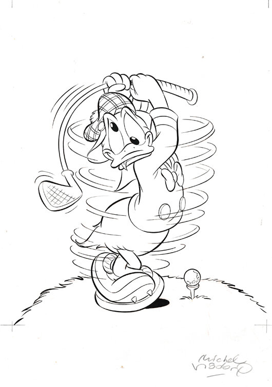 Michel Nadorp | 2002 | Donald Duck cover Dubbelpocket 13 - Couverture originale