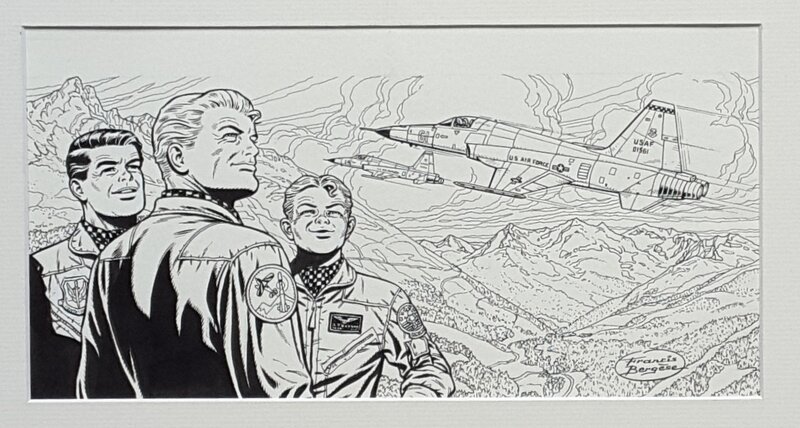 Buck Danny par Francis Bergèse, Jean-Michel Charlier - Illustration originale