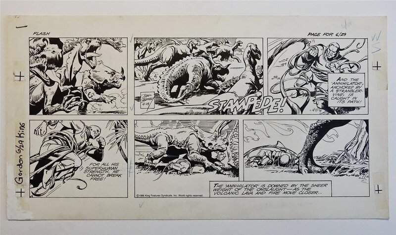 Flash Gordon par Dan Barry, Bob Fujitani - Planche originale