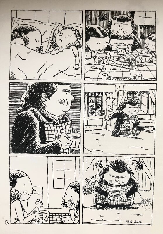 L’enfant cachee par Marc Lizano - Planche originale
