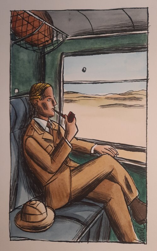 Loustal, Un monde plus grand... - Illustration originale