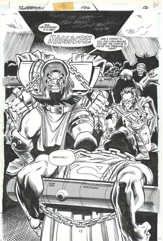 For sale - Ron Frenz, Joe Rubinstein, Superman #106 PAGE 12 - Comic Strip