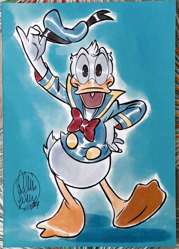 Paperino par Claudio Sciarrone - Illustration originale