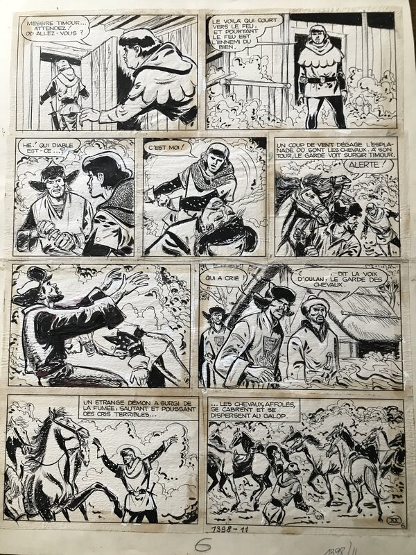 Sirius - Timour - L'oiseau flamboyant pl6 - Planche originale