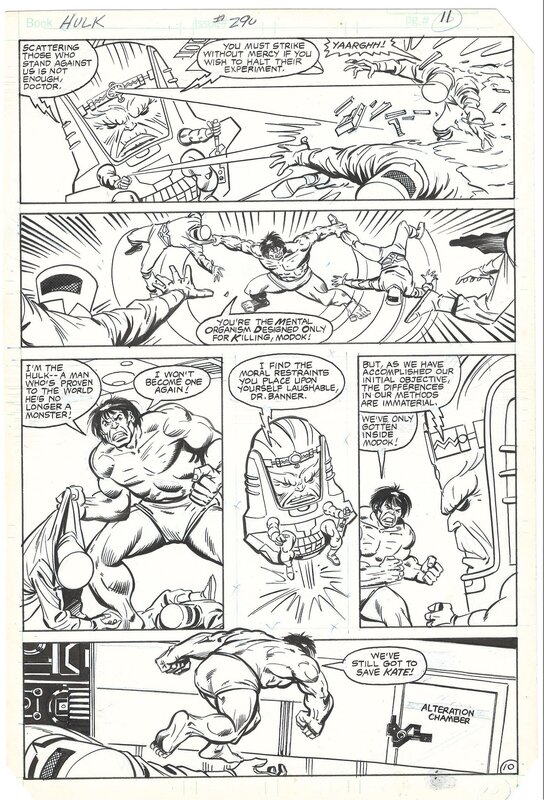 For sale - Sal Buscema, Carlos Garzón, Incredible Hulk # 290 page 11 - Comic Strip