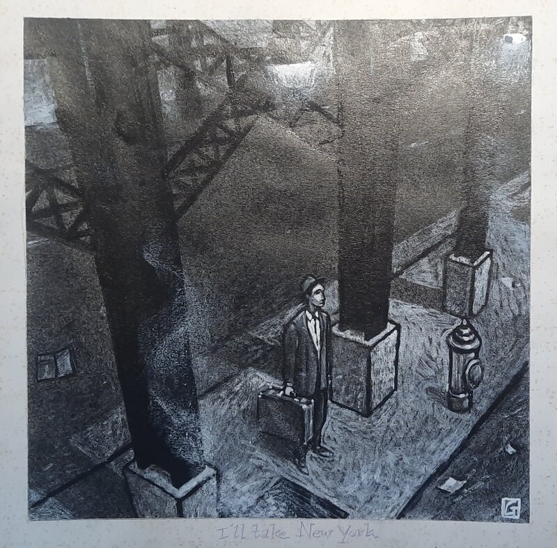Jean-Claude Götting, Tow Waits porte folio - Original Illustration