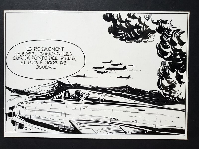 William Vance, BOB MORANE  T18 LES CONTRBANDIERS DE L'ATOME - Œuvre originale