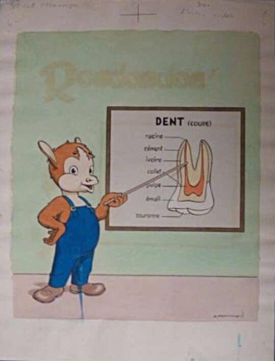 José Cabrero Arnal, Roudoudou enseignant (Dentiste). - Couverture originale