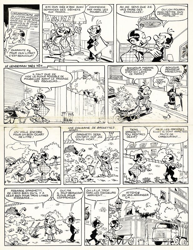 Spaghetti par Dino Attanasio - Planche originale