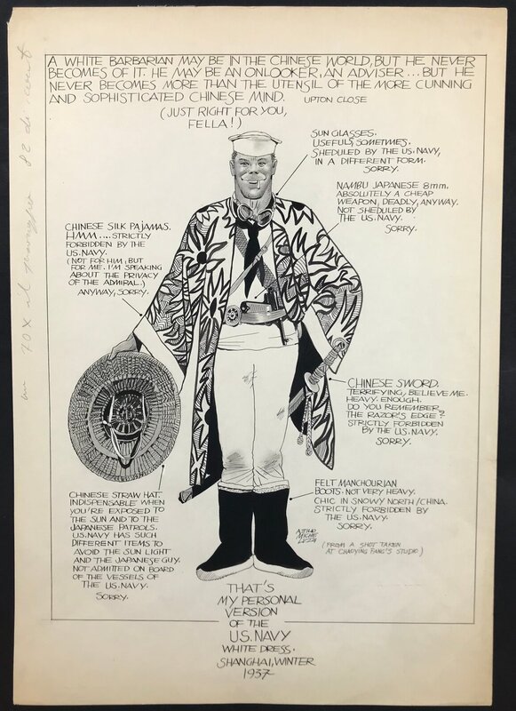 Attilio Micheluzzi, Rosso Stenton - A white Barbarian - Illustration originale