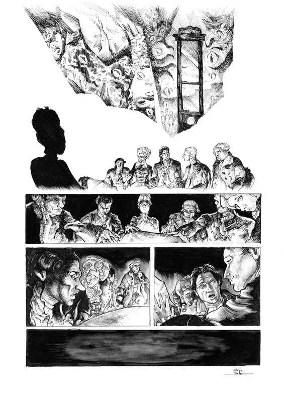 En vente - Stéphane de Caneva - Métal Hurlant 12 - Planche originale 3 - Planche originale