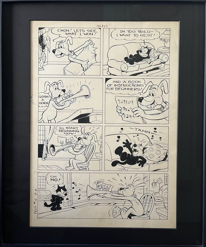 Félix le chat par Pat Sullivan - Illustration originale