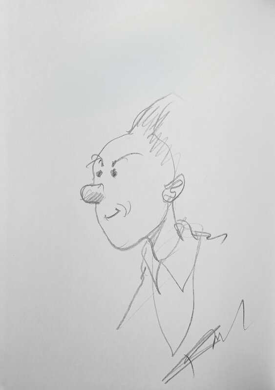 Tintin by Enki Bilal - Sketch