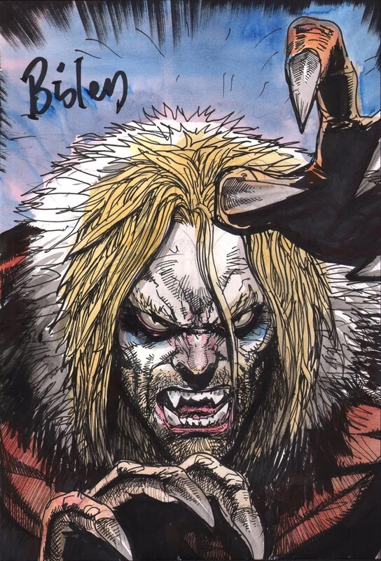 Simon Bisley, Sabretooth / DENTS-DE-SABRE - Original Illustration