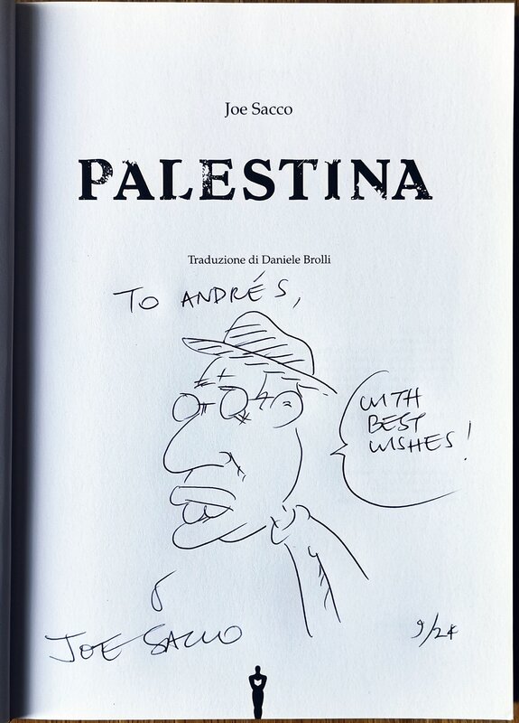 Palestina, Joe Sacco - Dédicace