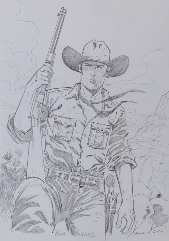 Tex Willer by Philippe Xavier - Original Illustration