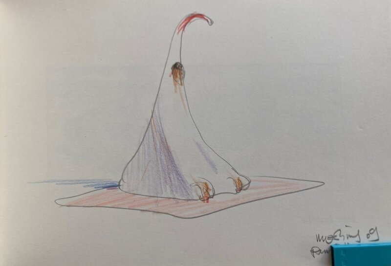 Dédicace couleurs Moebius 40 jours dans le désert B - Sketch