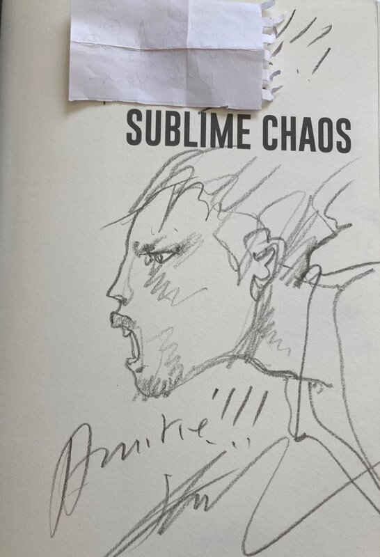 Dédicace Enki Bilal Sublime Chaos - Sketch