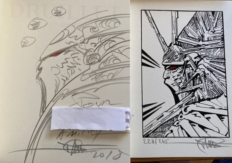 Philippe Druillet, Dédicace Philippe Druiilet - Sketch