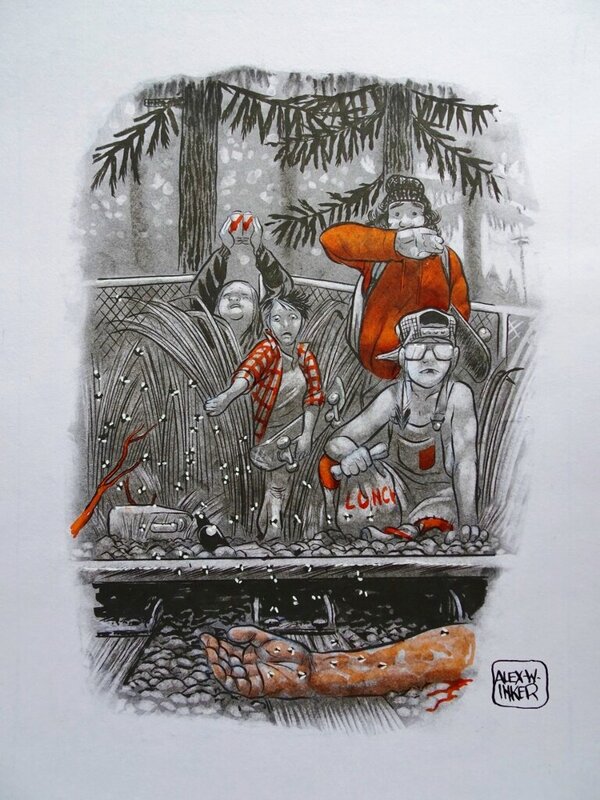 Colorado Train par Alex W. Inker - Illustration originale