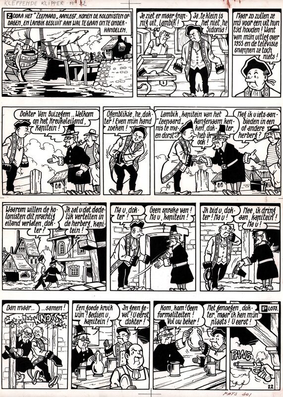 Willy Vandersteen, Suske en Wiske : De Kleppende Klipper - Comic Strip